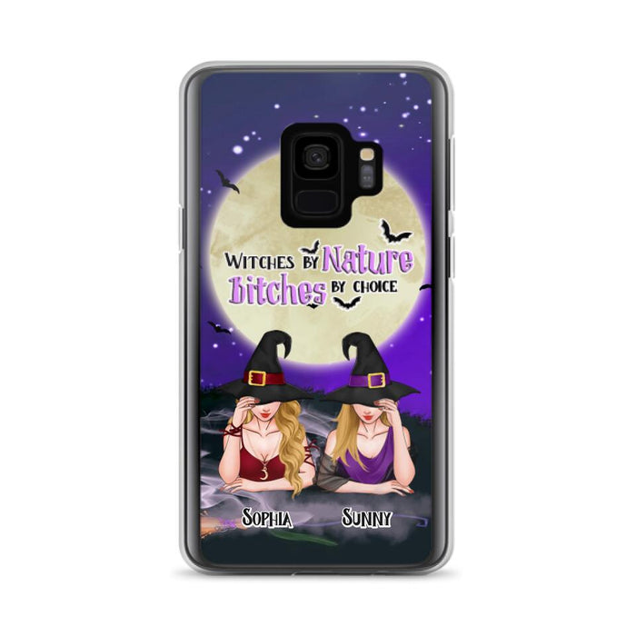 Custom Personalized Witches Phone Case for iPhone and Samsung - Gift Idea For Halloween/ Bestie - Witches By Nature Bitches By Choice