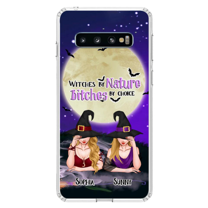 Custom Personalized Witches Phone Case for iPhone and Samsung - Gift Idea For Halloween/ Bestie - Witches By Nature Bitches By Choice