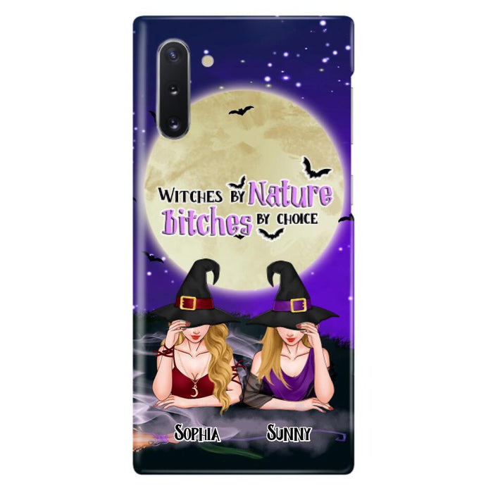 Custom Personalized Witches Phone Case for iPhone and Samsung - Gift Idea For Halloween/ Bestie - Witches By Nature Bitches By Choice