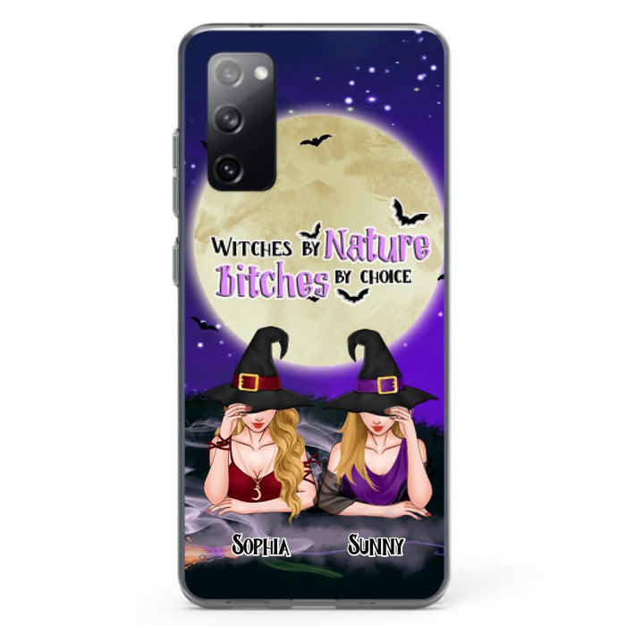 Custom Personalized Witches Phone Case for iPhone and Samsung - Gift Idea For Halloween/ Bestie - Witches By Nature Bitches By Choice