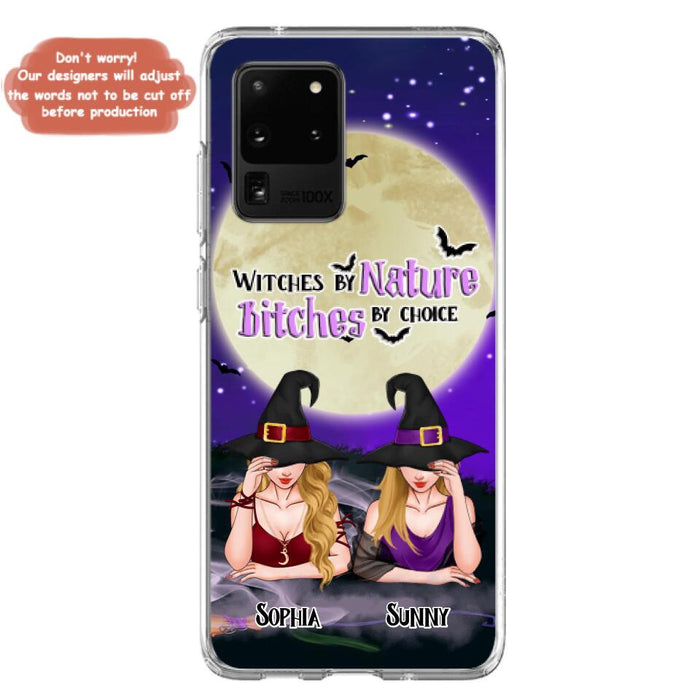 Custom Personalized Witches Phone Case for iPhone and Samsung - Gift Idea For Halloween/ Bestie - Witches By Nature Bitches By Choice