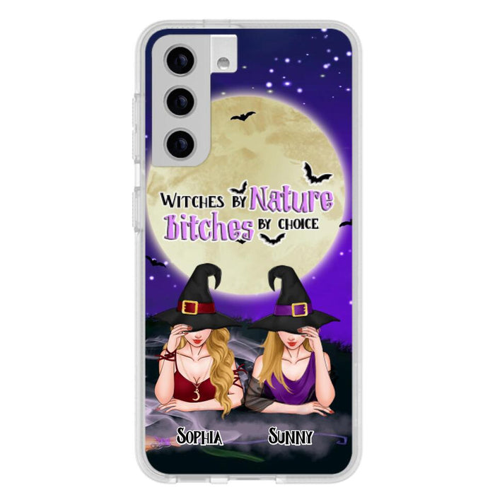 Custom Personalized Witches Phone Case for iPhone and Samsung - Gift Idea For Halloween/ Bestie - Witches By Nature Bitches By Choice