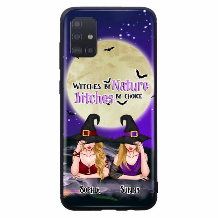 Custom Personalized Witches Phone Case for iPhone and Samsung - Gift Idea For Halloween/ Bestie - Witches By Nature Bitches By Choice