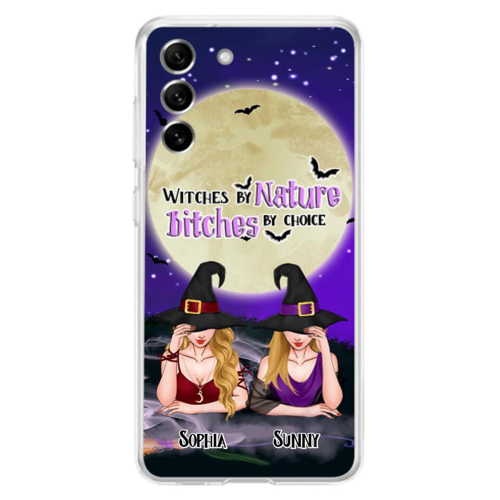 Custom Personalized Witches Phone Case for iPhone and Samsung - Gift Idea For Halloween/ Bestie - Witches By Nature Bitches By Choice