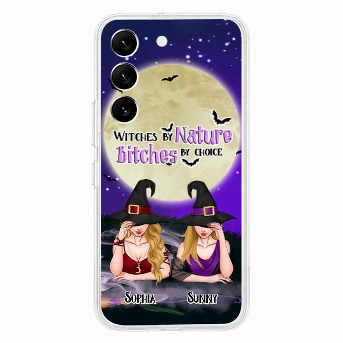 Custom Personalized Witches Phone Case for iPhone and Samsung - Gift Idea For Halloween/ Bestie - Witches By Nature Bitches By Choice