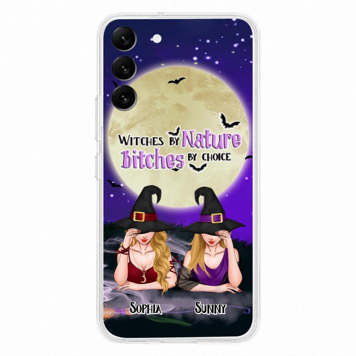 Custom Personalized Witches Phone Case for iPhone and Samsung - Gift Idea For Halloween/ Bestie - Witches By Nature Bitches By Choice