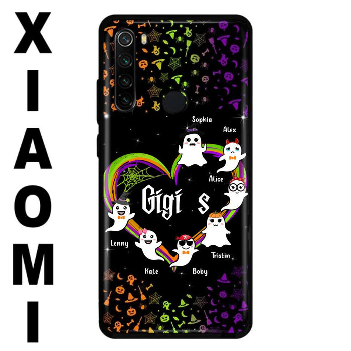 Custom Personalized Grandma & Grandkids Ghost Phone Case - Up to 7 Grandkids - Halloween Gift For Grandma - Case For Xiaomi, Oppo And Huawei