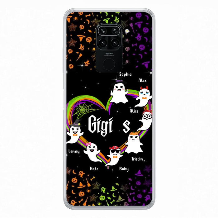 Custom Personalized Grandma & Grandkids Ghost Phone Case - Up to 7 Grandkids - Halloween Gift For Grandma - Case For Xiaomi, Oppo And Huawei