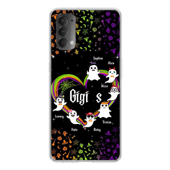 Custom Personalized Grandma & Grandkids Ghost Phone Case - Up to 7 Grandkids - Halloween Gift For Grandma - Case For Xiaomi, Oppo And Huawei