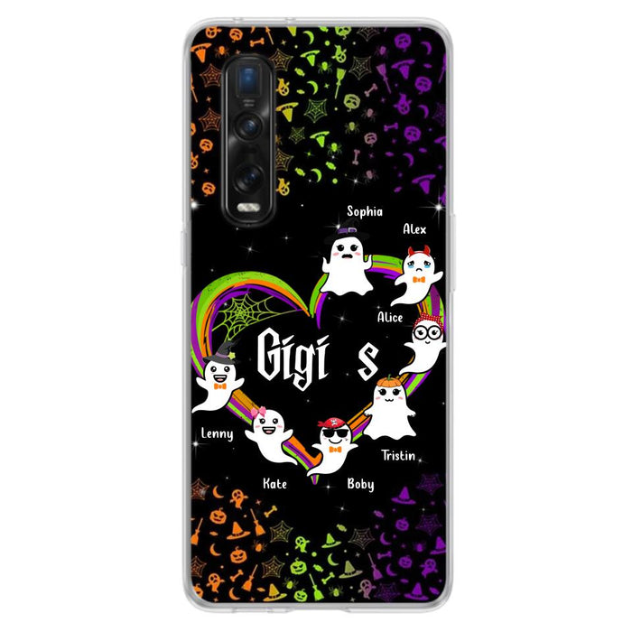 Custom Personalized Grandma & Grandkids Ghost Phone Case - Up to 7 Grandkids - Halloween Gift For Grandma - Case For Xiaomi, Oppo And Huawei