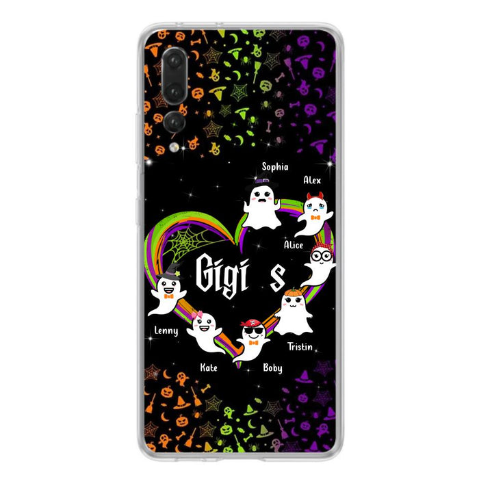 Custom Personalized Grandma & Grandkids Ghost Phone Case - Up to 7 Grandkids - Halloween Gift For Grandma - Case For Xiaomi, Oppo And Huawei