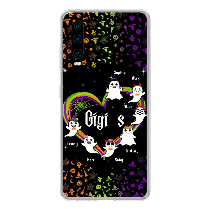 Custom Personalized Grandma & Grandkids Ghost Phone Case - Up to 7 Grandkids - Halloween Gift For Grandma - Case For Xiaomi, Oppo And Huawei