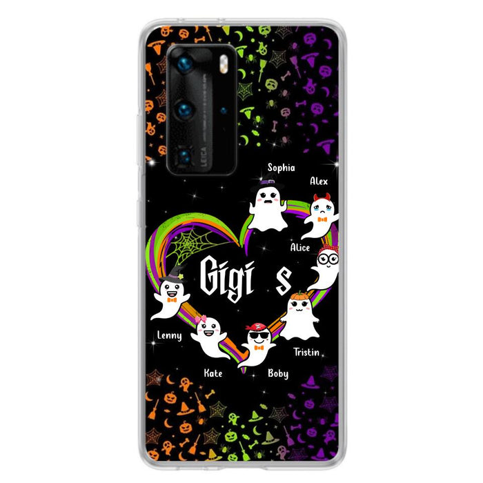 Custom Personalized Grandma & Grandkids Ghost Phone Case - Up to 7 Grandkids - Halloween Gift For Grandma - Case For Xiaomi, Oppo And Huawei