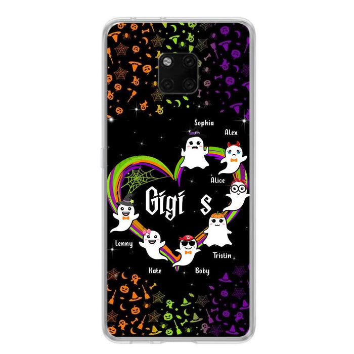 Custom Personalized Grandma & Grandkids Ghost Phone Case - Up to 7 Grandkids - Halloween Gift For Grandma - Case For Xiaomi, Oppo And Huawei