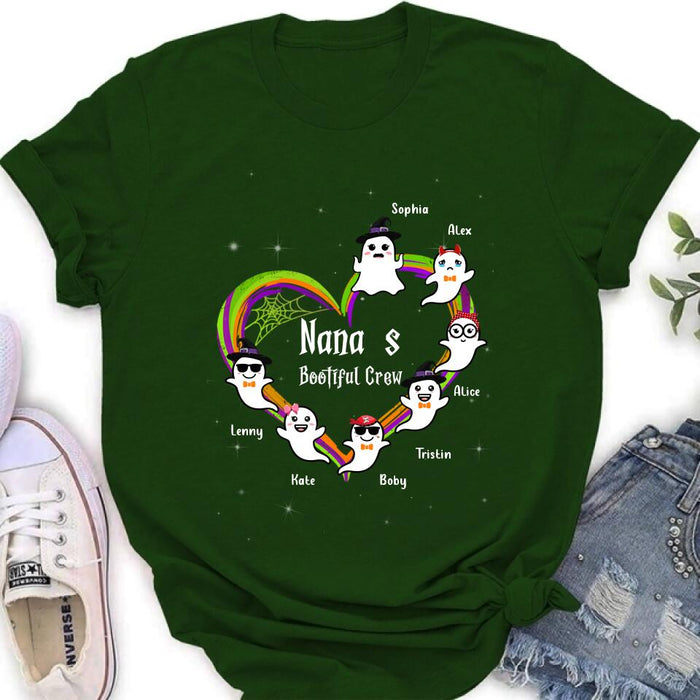 Custom Personalized Nana's Bootiful Crew Shirt/Hoodie - Halloween Gift for Grandma - Up to 7 Grandkids