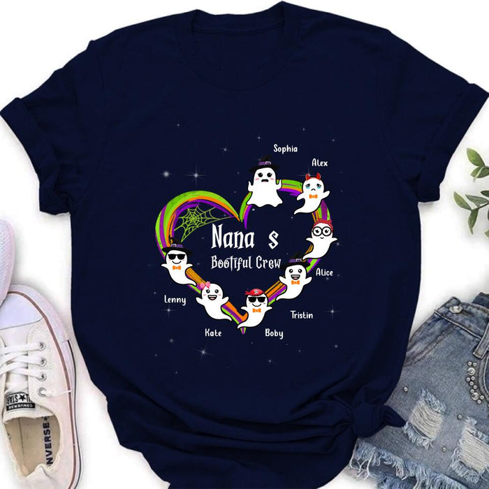 Custom Personalized Nana's Bootiful Crew Shirt/Hoodie - Halloween Gift for Grandma - Up to 7 Grandkids