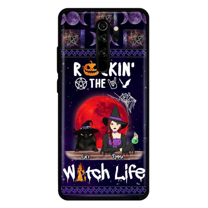 Custom Personalized Pet Witch Phone Case - Up to 3 Pets - Halloween Gift For Dog/ Cat Lover - Rockin' The Witch Life - Case For Xiaomi, Oppo And Huawei