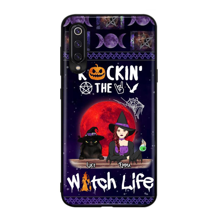 Custom Personalized Pet Witch Phone Case - Up to 3 Pets - Halloween Gift For Dog/ Cat Lover - Rockin' The Witch Life - Case For Xiaomi, Oppo And Huawei