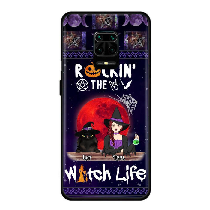 Custom Personalized Pet Witch Phone Case - Up to 3 Pets - Halloween Gift For Dog/ Cat Lover - Rockin' The Witch Life - Case For Xiaomi, Oppo And Huawei