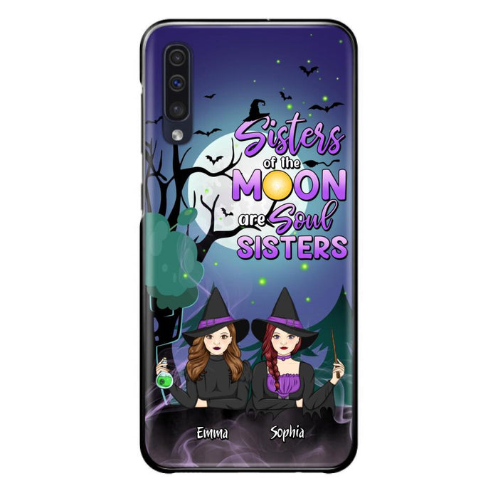 Custom Personalized Witches Phone Case for iPhone/ Samsung - Gift Idea For Halloween/ Friends with up to 4 Witches - Sisters Of The Moon Are Soul Sisters