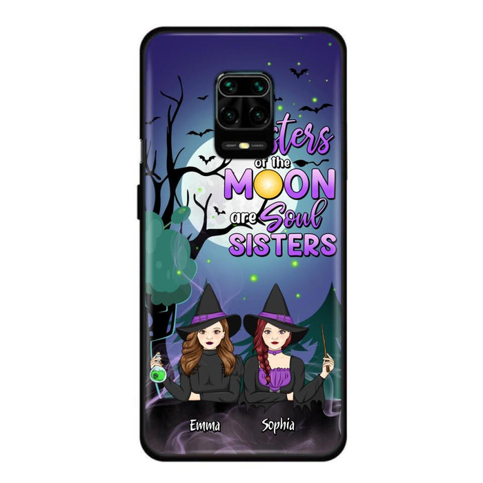 Custom Personalized Witches Phone Case for Xiaomi/ Huawei/ Oppo - Gift Idea For Halloween/ Friends with up to 4 Witches - Sisters Of The Moon Are Soul Sisters