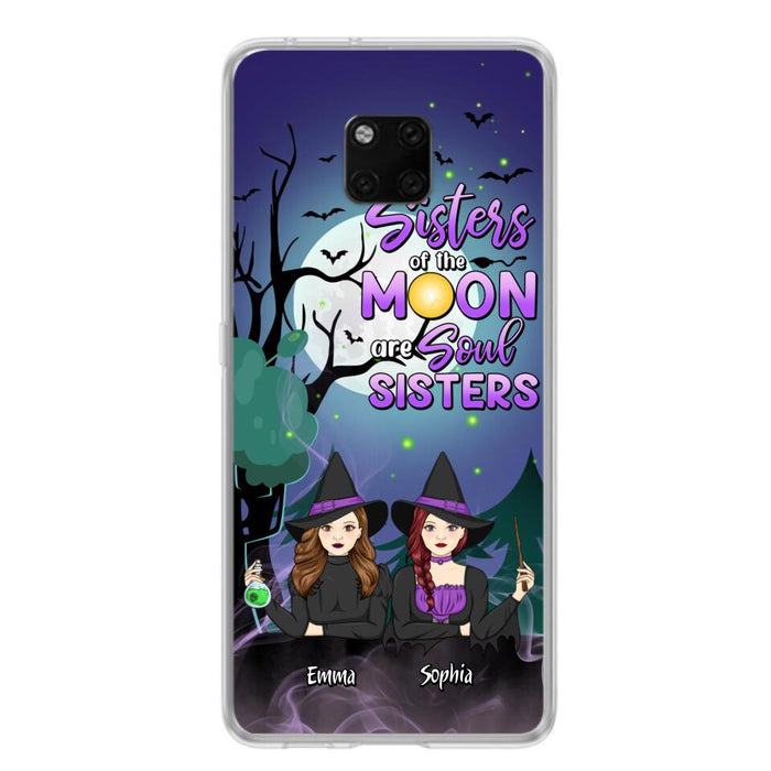 Custom Personalized Witches Phone Case for Xiaomi/ Huawei/ Oppo - Gift Idea For Halloween/ Friends with up to 4 Witches - Sisters Of The Moon Are Soul Sisters