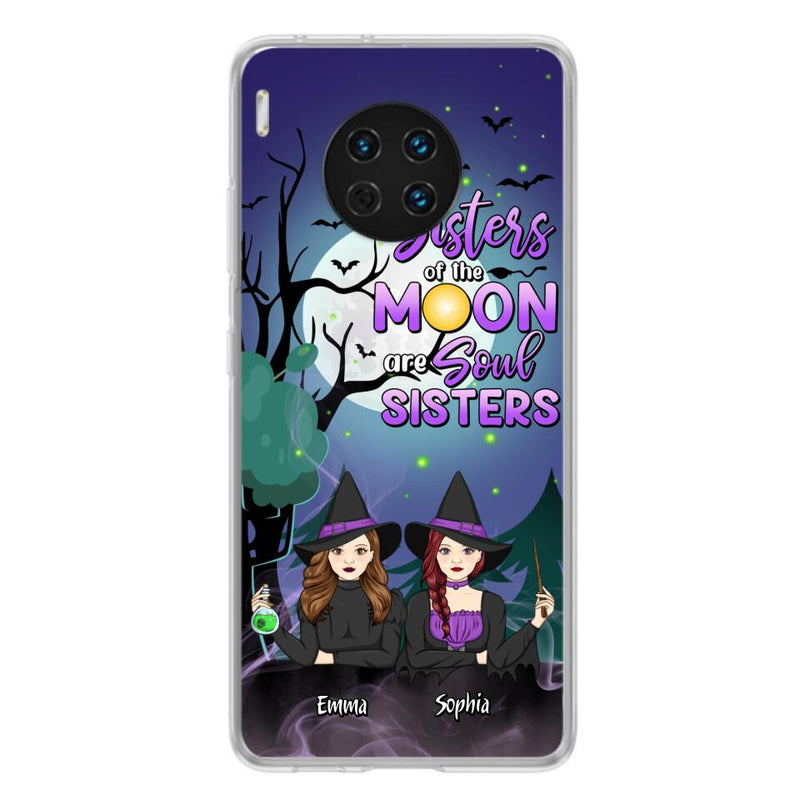 Custom Personalized Witches Phone Case for Xiaomi/ Huawei/ Oppo - Gift Idea For Halloween/ Friends with up to 4 Witches - Sisters Of The Moon Are Soul Sisters