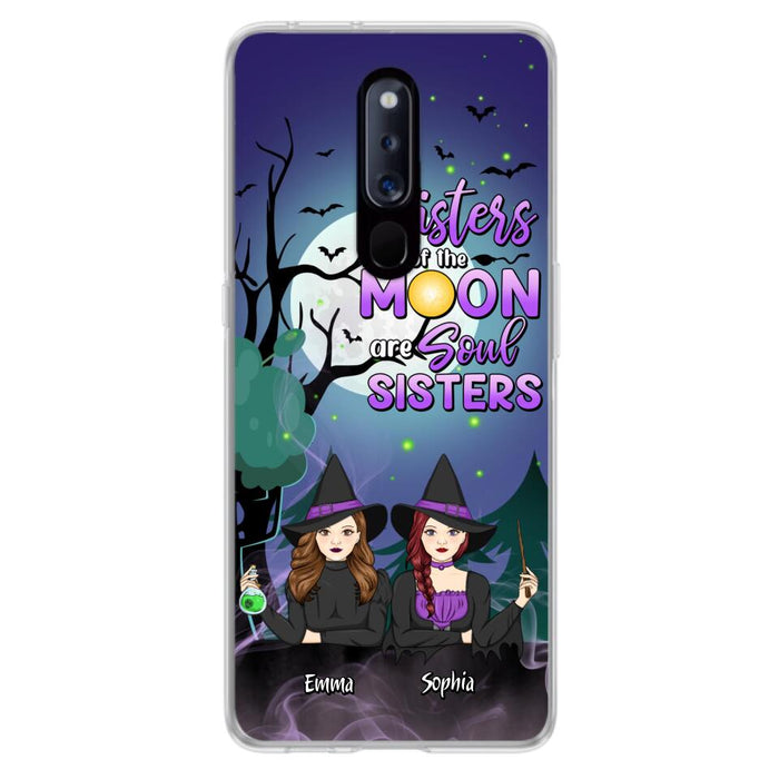 Custom Personalized Witches Phone Case for Xiaomi/ Huawei/ Oppo - Gift Idea For Halloween/ Friends with up to 4 Witches - Sisters Of The Moon Are Soul Sisters