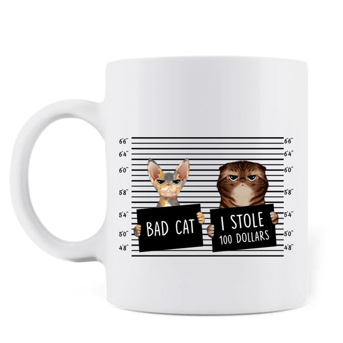 Custom Personalized Bad Cats Coffee Mug - Gift Idea For Cat Lover - Yes, We're Aware Of How Obnoxious