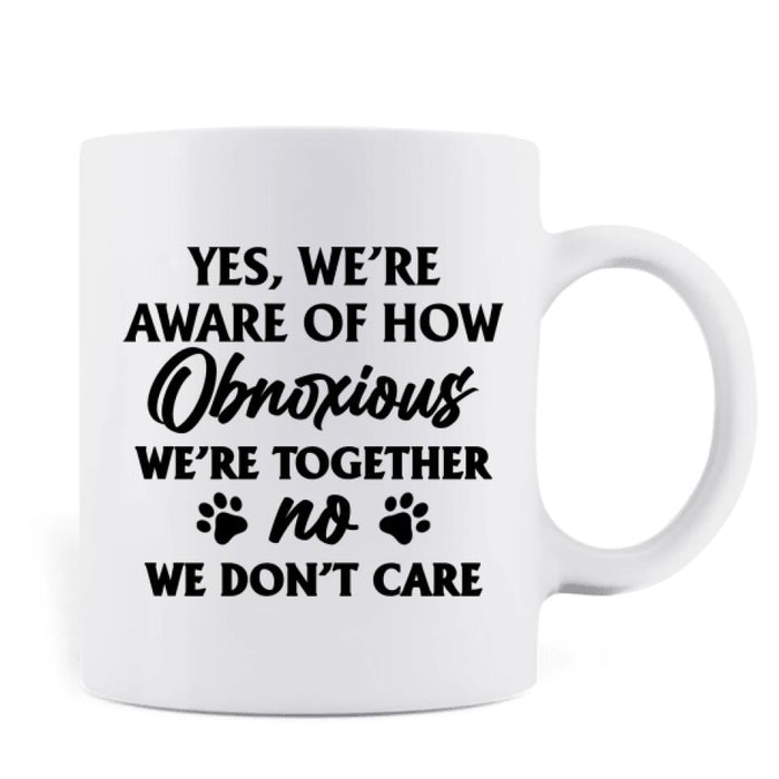 Custom Personalized Bad Cats Coffee Mug - Gift Idea For Cat Lover - Yes, We're Aware Of How Obnoxious