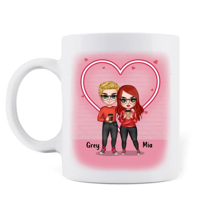 Custom Personalized Couple Coffee Mug - Valentine's Day Gift Idea For Couple - I love My Wife Awesome Wife