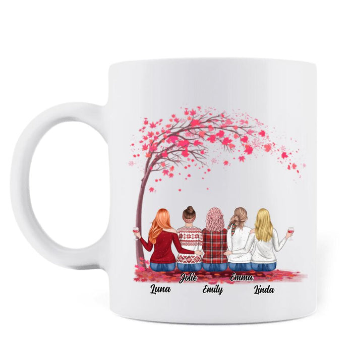 Custom Personalized Best Friends Mug - Upto 5 Besties - You Are The She To My Nanigans