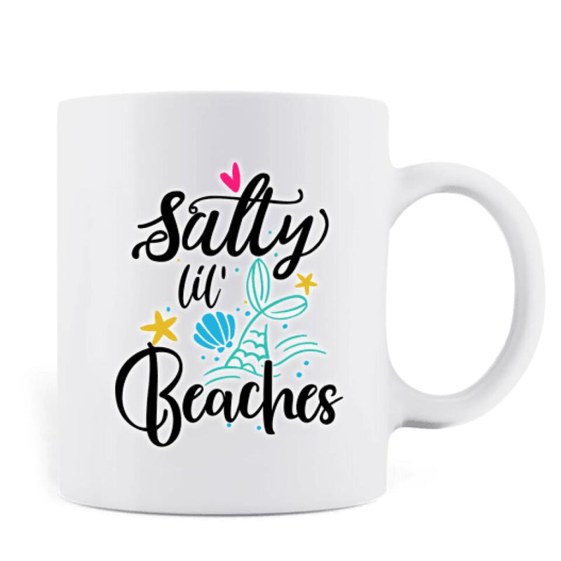 Personalized Mermaid Friends Coffee Mug - Gift Idea For Mermaid Lover - Salty lil' Beaches