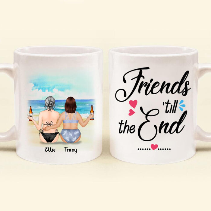 Personalized Curvy Girls Bikini Mug - Gift For Best Friends - Friends 'Till The End - AQ5WVZ