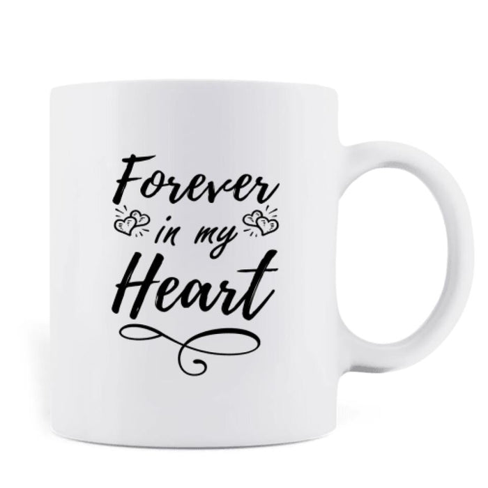 Custom Personalized Wedding Parent In Heaven Coffee Mug - Memorial Gift Idea - Forever In My Heart