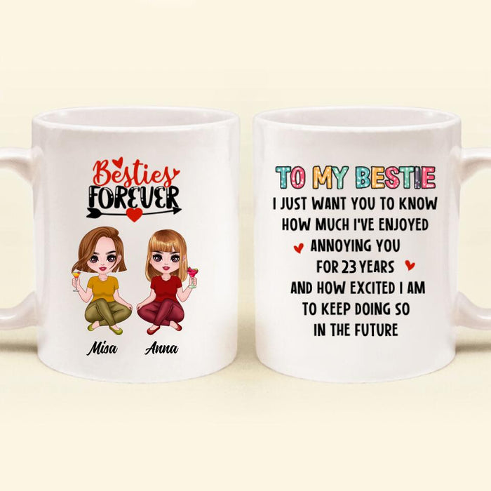 Custom Personalized Friends Annoying Coffee Mug - Gift Idea For Friends - To My Bestie