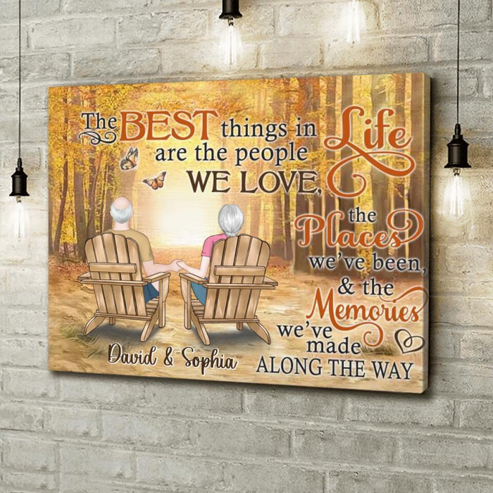 Custom Personalized Couple Canvas - Gift Idea For Couple - The Best Things In Life