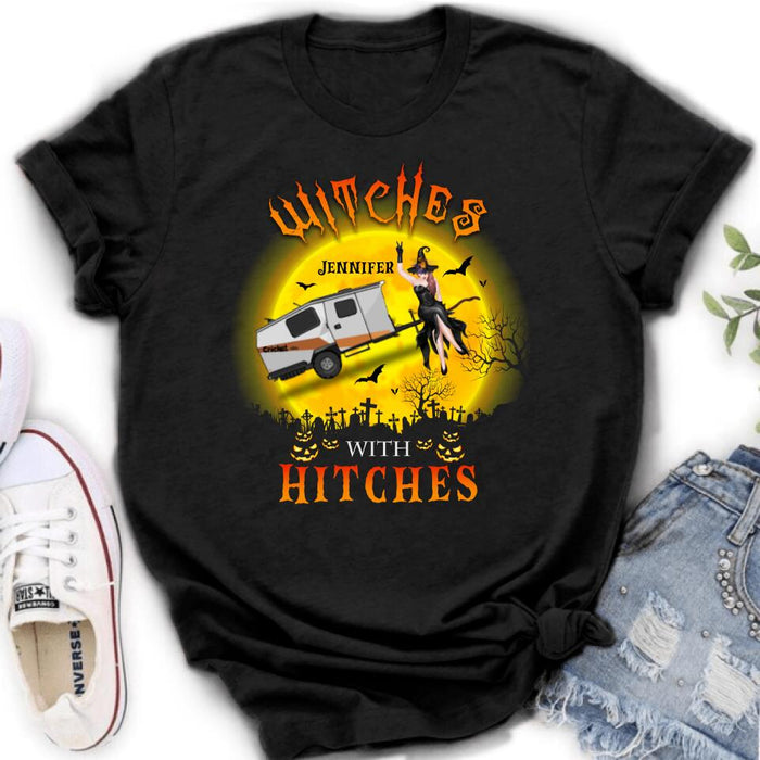 Personalized Witch with Camper Shirt/ Hoodie - Gift Idea For Halloween/ Birthday - Witches with Hitches