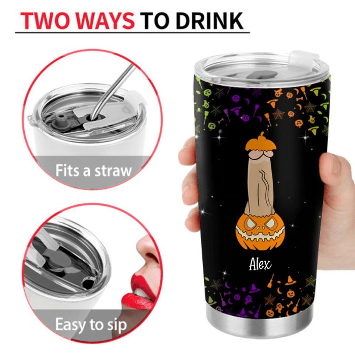 Custom Personalized Funny Halloween Tumbler - Gift Idea For Halloween/ Friends - Tastes Like Halloween