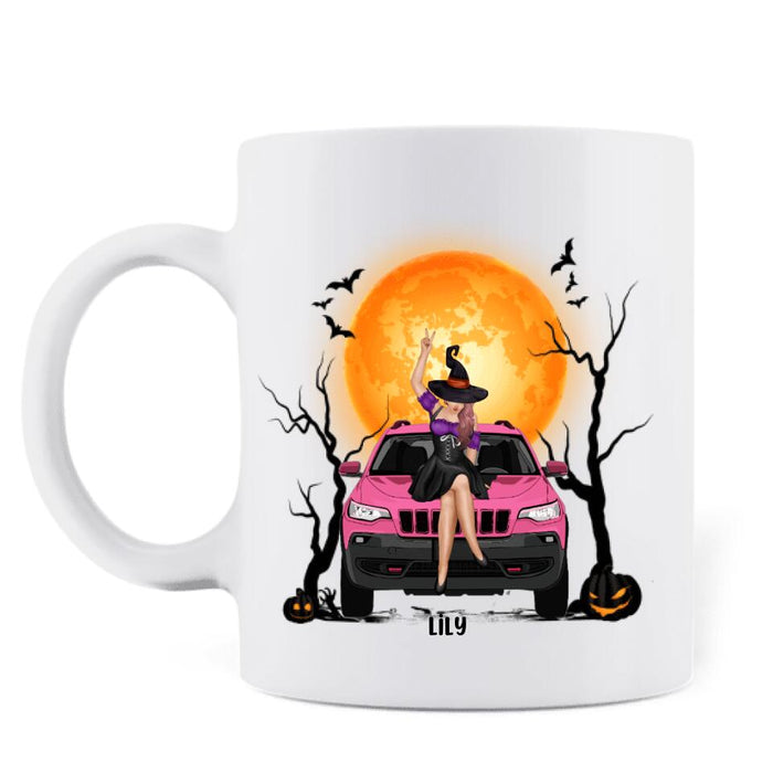 Custom Personalized Off - Road Witch Coffee Mug - Halloween Gift For Girl - My Broom Broke