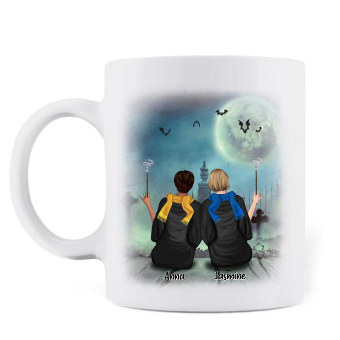 Custom Personalized Witch Coffee Mug - Upto 4 Witches - Gift For Best Friend - Always Sisters