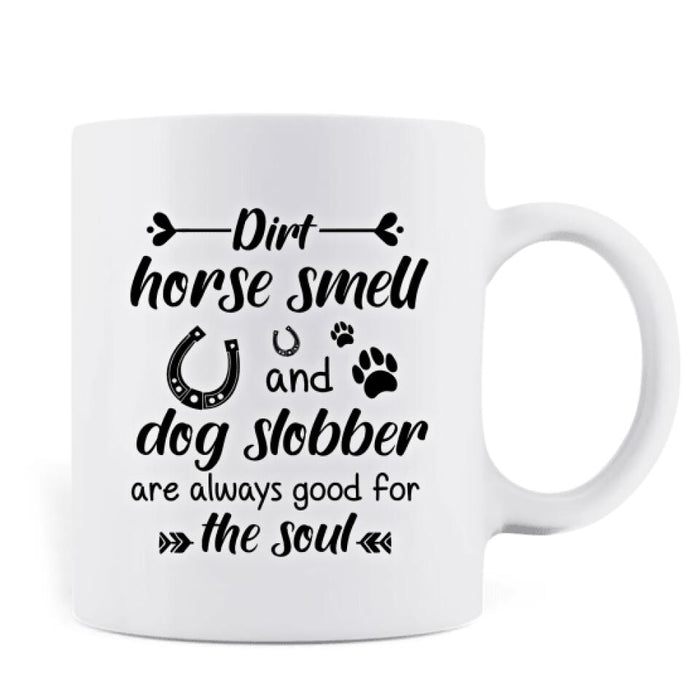 Personalized Horse/Dog Mom Mug - Gift for Dog Lovers, Horse Lovers - Rockin' The Horse Mom Life - 9AGKN2