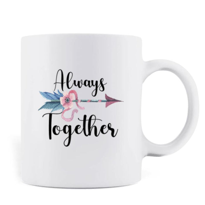 Custom Personalized Native American Couple Coffee Mug - Best Gift For Couples/Family - Always Together