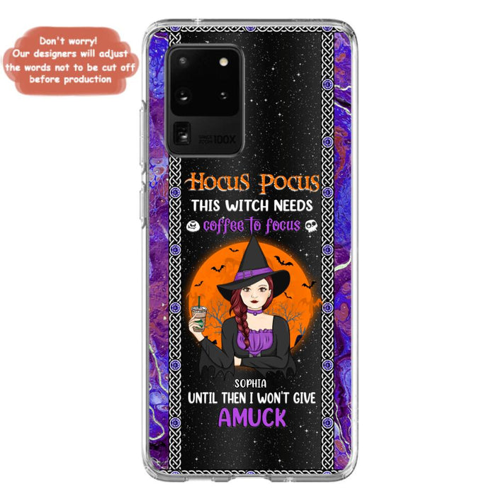 Custom Personalized Witch Phone Case - Halloween Gift Idea For Friends - Hocus Pocus - Case for iPhone & Samsung