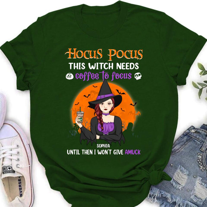 Custom Personalized Witch Shirt - Halloween Gift Idea For Friends - Hocus Pocus