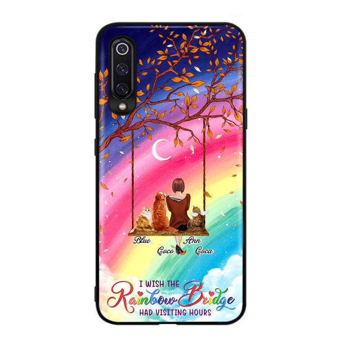 Custom Personalized Pet Mom Phone Case - Memorial Gift For Dog/ Cat Lover - I Wish The Rainbow Bridge Had Visiting Hours - Case For Xiaomi, Oppo And Huawei