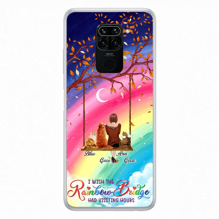 Custom Personalized Pet Mom Phone Case - Memorial Gift For Dog/ Cat Lover - I Wish The Rainbow Bridge Had Visiting Hours - Case For Xiaomi, Oppo And Huawei