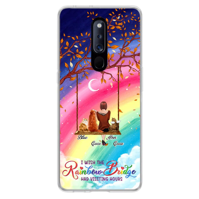 Custom Personalized Pet Mom Phone Case - Memorial Gift For Dog/ Cat Lover - I Wish The Rainbow Bridge Had Visiting Hours - Case For Xiaomi, Oppo And Huawei