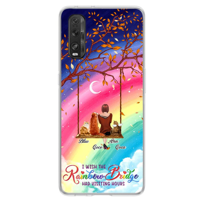 Custom Personalized Pet Mom Phone Case - Memorial Gift For Dog/ Cat Lover - I Wish The Rainbow Bridge Had Visiting Hours - Case For Xiaomi, Oppo And Huawei