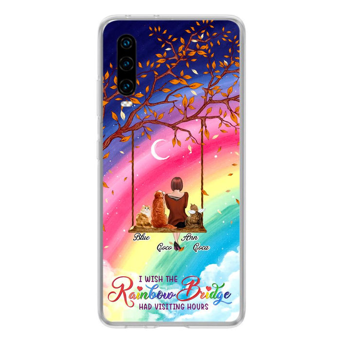 Custom Personalized Pet Mom Phone Case - Memorial Gift For Dog/ Cat Lover - I Wish The Rainbow Bridge Had Visiting Hours - Case For Xiaomi, Oppo And Huawei